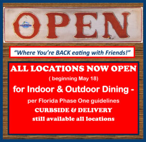 All Locations Now Open